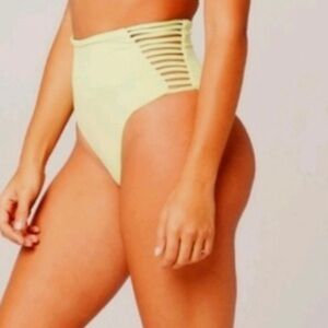 L*Space Harrington Bitsy Bikini Bottom in Mojito Lime NWOT